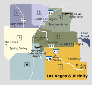 Las Vegas map