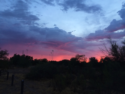 Tucson sunset by Carolyn & James Barnett