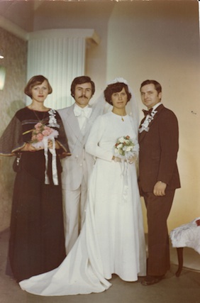 Stan and Lydia Vsile wedding 1975